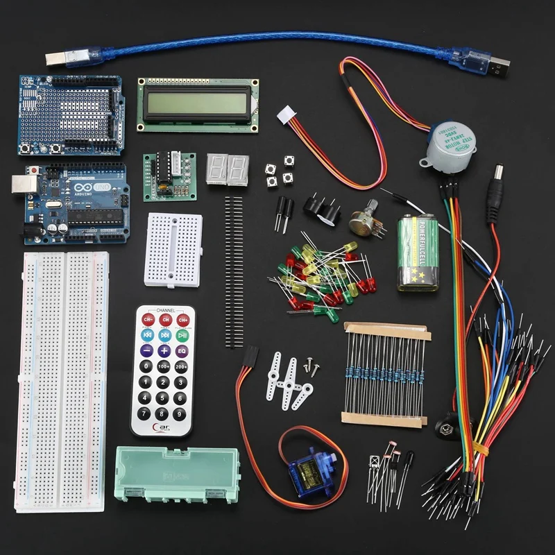 Для проекта Arduino UNO R3 супер стартовый комплект с обучающими приборами для Nano Mini Mega Wifi gsm с экраном Серводвигатель датчики K11
