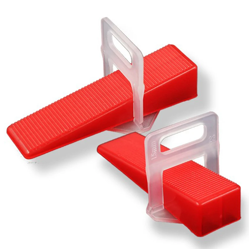 

2Mm Level Floor Cross Spacers Tiles Tools Tile Leveling System 200Pcs 2.0Mm Clips + 100Pcs Wedges