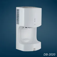 1400W Hotel High-speed Hand Dryer Automatic Hand Dryer Wall-mounted Baking Machine with Base Dryer White