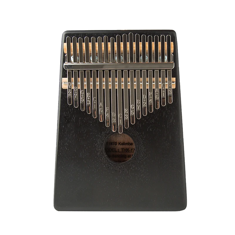 

17 Key Black Color Kalimba Thumb Piano Finger Sanza Mbira High-Quality Mahogany Wood Body Keyboard Musical Instrument Best Price