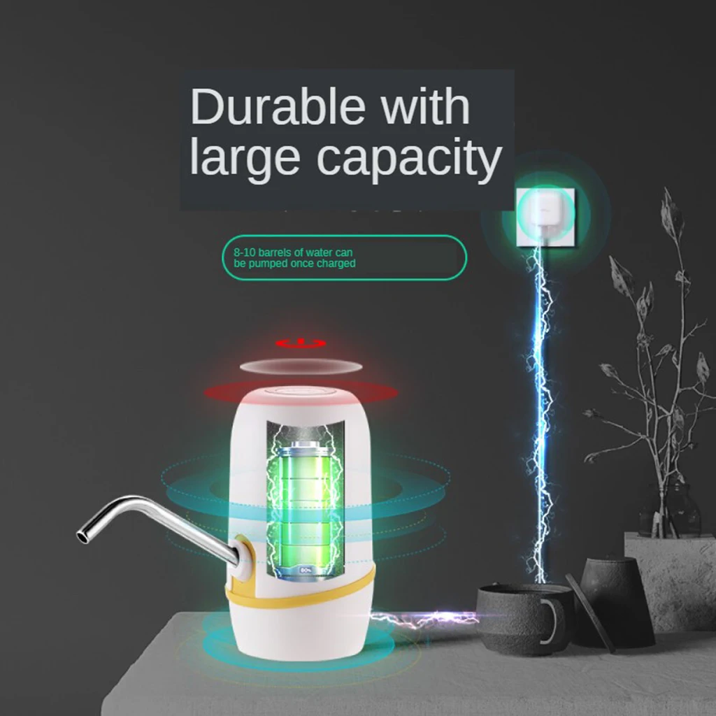 Electric Drinking Pump Smart Wireless Gallon Water Bottle Jug Dispensers 4W Automatic Drinking Water Pump