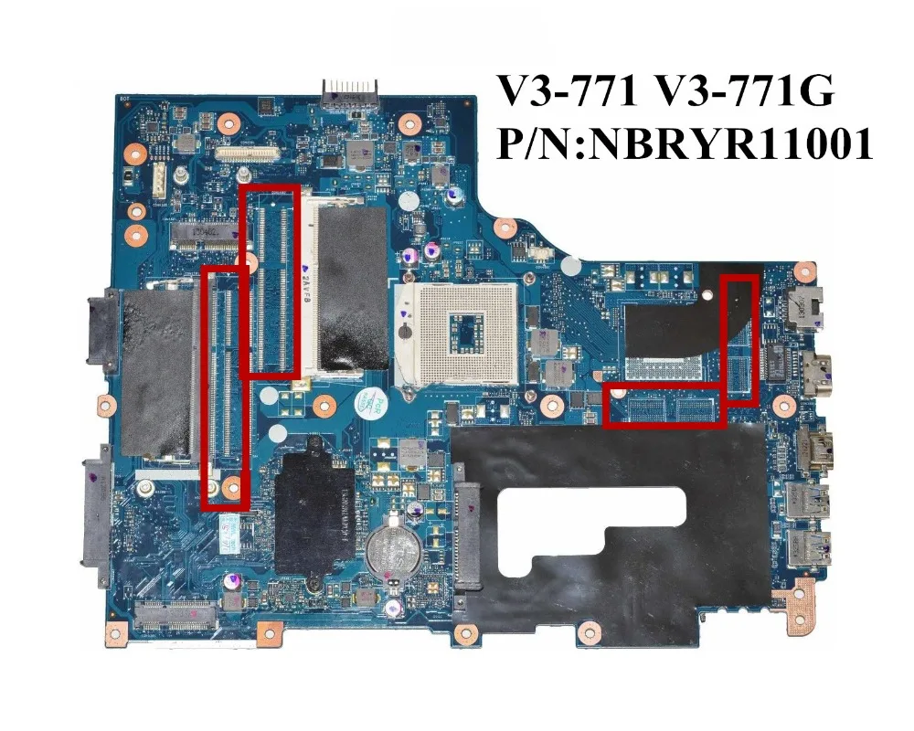 

Excellent For ACER V3-771 V3-771G Laptop motherboard DDR3 NBRYR11001 VA70/VG70 REV:2.1 100% working