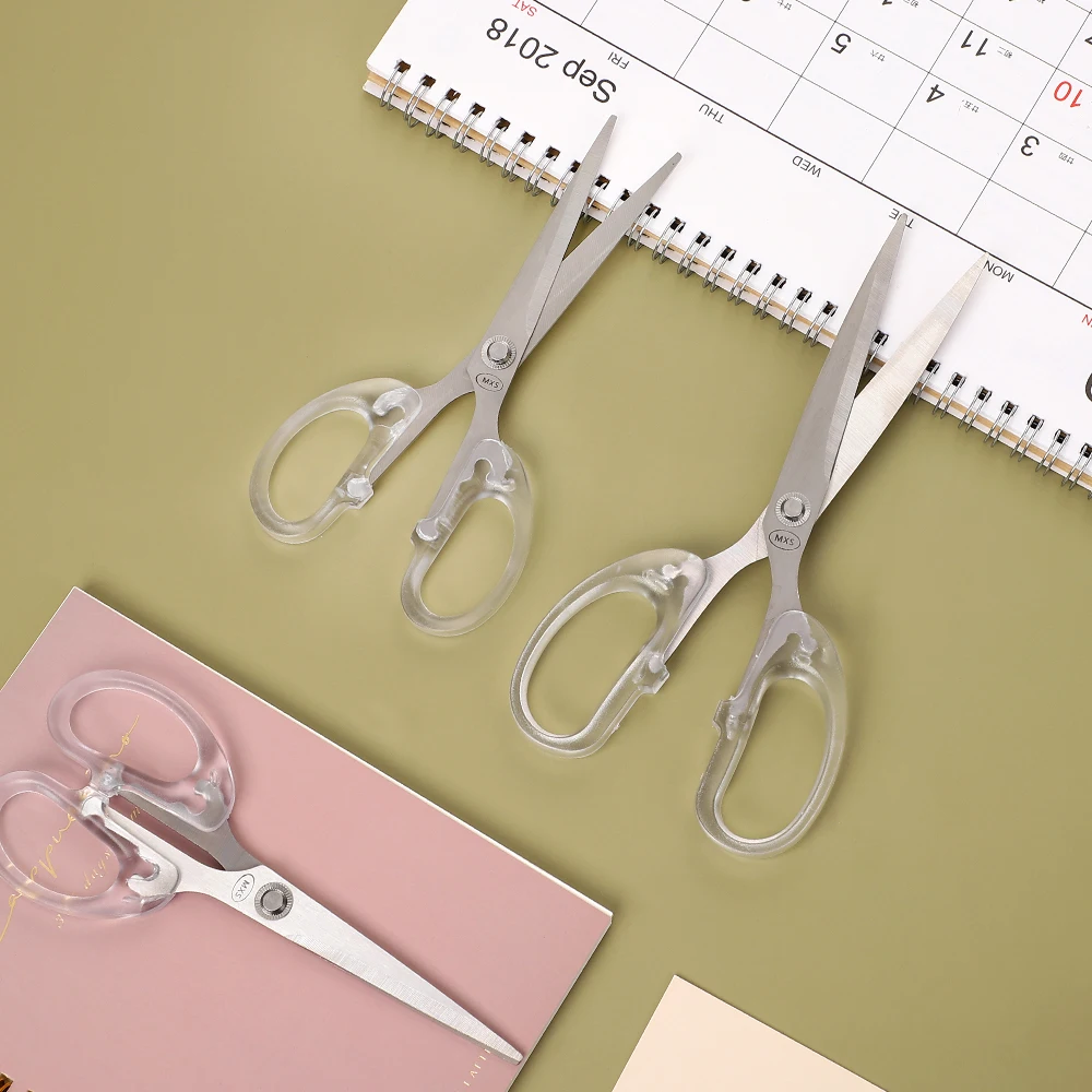 JIANWU Creative Mini Portable Folding Scissors Morandi Simple Paper-Cutting  Art Tool Stationary Scissors Office School Supplies - JianWu Official Store