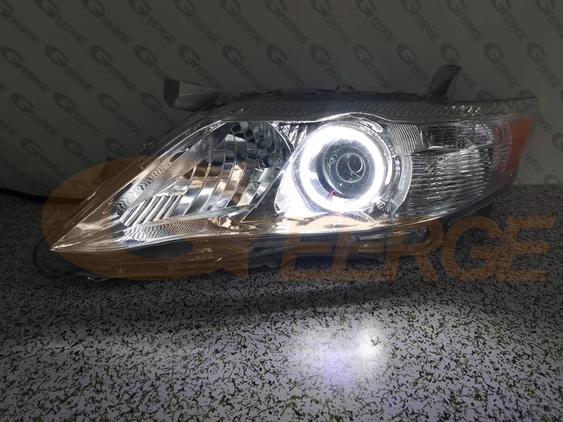 Для Toyota Camry XV40 2010 2011(USA Built) Отличное Ультра яркое освещение DRL smd led angel eyes kit дневной свет