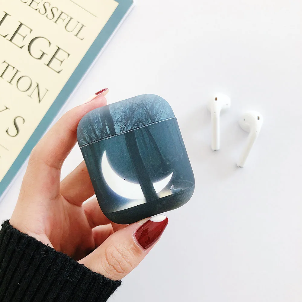 K-Soft Художественный чехол для наушников с цветочным рисунком для Apple Airpods 2 1 Air Pods чехол s милый светящийся винтажный цветочный чехол для AirPod защитная оболочка подарок - Цвет: K-Soft
