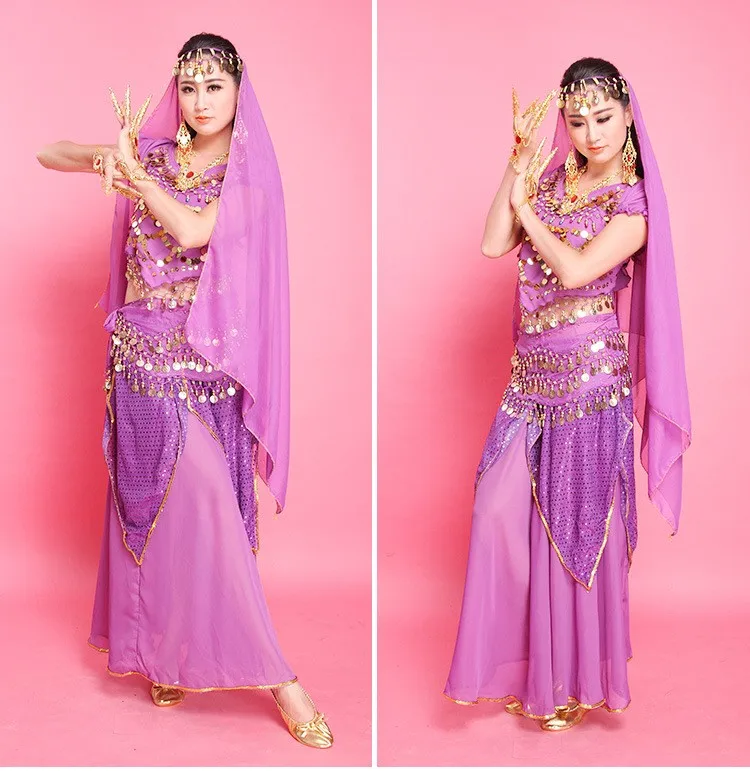 Костюмы для танца живота для женщин юбка для танца живота Пояс индийский танец платье Болливуд Egyption Египетский танец одежда танец живота набор