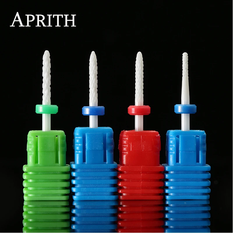 APRITH 1 шт. дрель для ногтей электрическая керамическая заусенца фреза для маникюра резак для ногтей дрель для ногтей Аксессуары для полировки