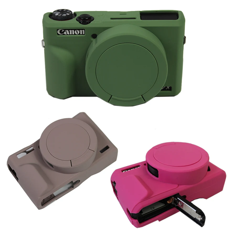 Soft Silicone case camera bag for Canon G7X III G7XM3 G7X3 G7XII G7XM2 Rubber Protective Body Cover Skin shell - AliExpress