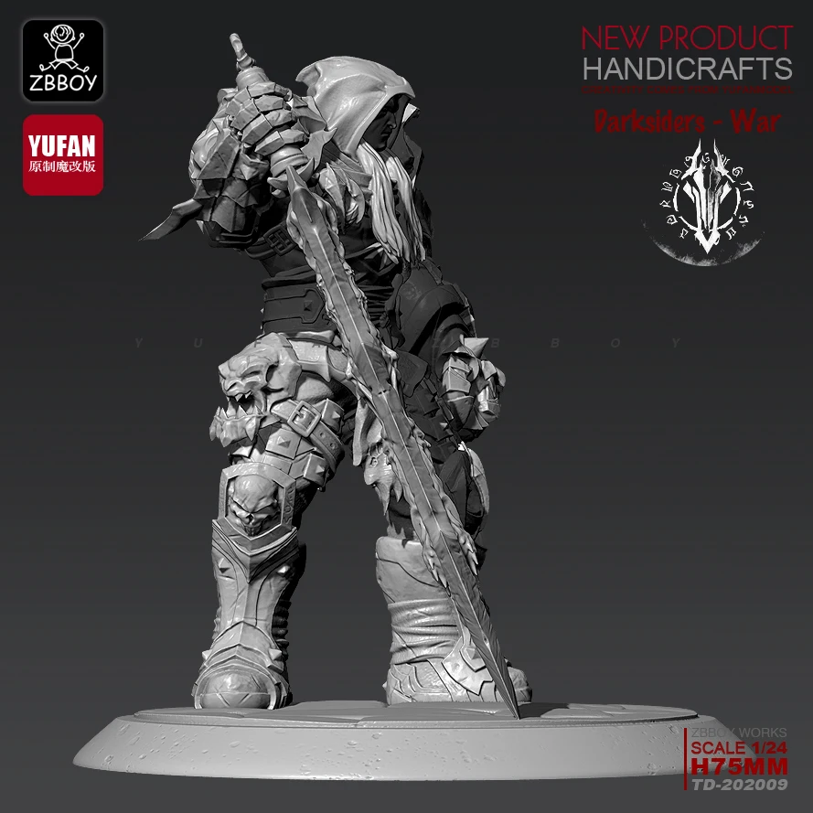 Tanie 1 24 zestawy żywiczne rysunek ciemna krew, żywica żołnierz samodzielnie zmontowany TD 202009