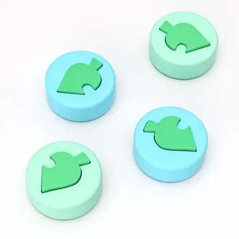 

OIVO Animal Crossing Silicone Leaf Joystick Thumb Grip for Nintend Switch/Lite Joy con 4 PCS Stick Grip Key Case Analog Caps