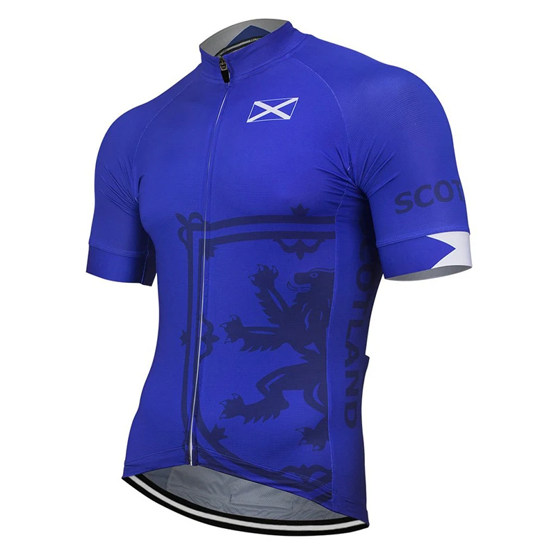

CZECH REPUBLIC Blue Universal Factory Classic Sports Team Competition Cycling Jersey Polyester Customizable Breathable