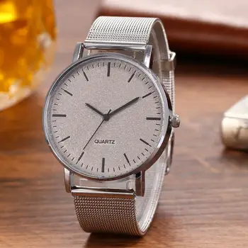 

Creative Fashion Men Watch Metal Mesh Watchband Round Dial Analog Business Male Quartz Wrist Watch Gifts relojes para hombre