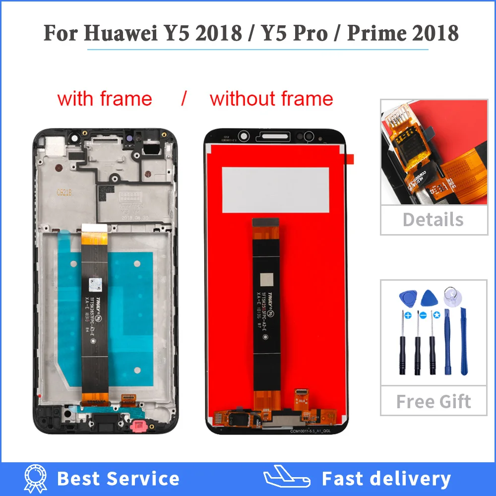

For Huawei Y5 2018 Lcd Display Touch Screen Digitizer Assembly Replacement For Huawei Y5 Pro 2018 Y5 Prime Screen Display Parts