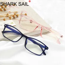 Акула парус, синий светильник, очки для мужчин, компьютерные очки, игровые очки, прозрачная оправа для очков, женские очки с защитой от синего излучения
