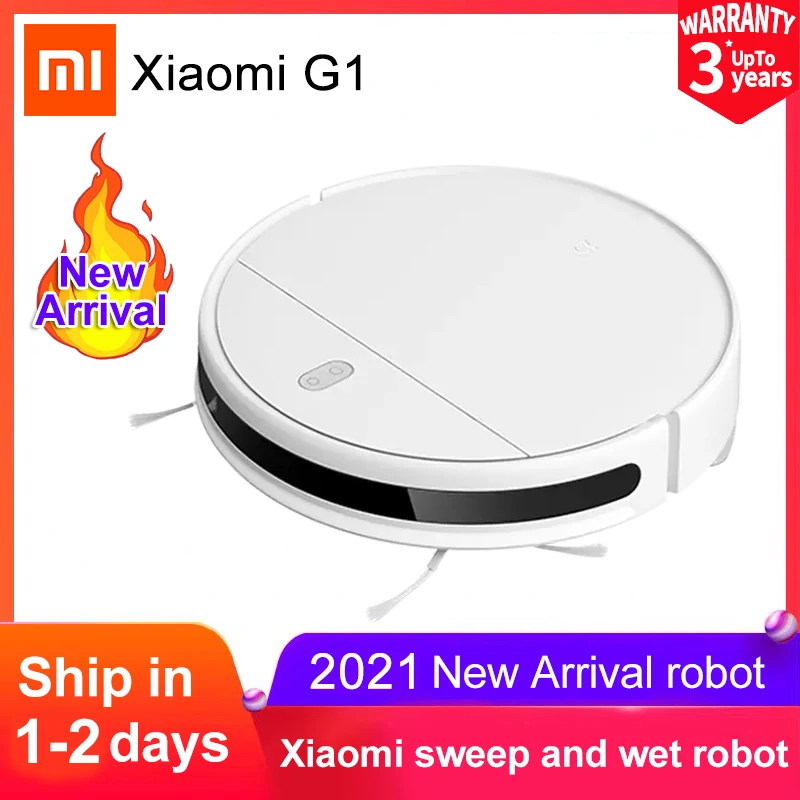 2021 Xiaomi G1 Mjstg1 Mijia Sweeping Robot 2200pa Multifunctional Vacuum  Cleaner Floor Cleaning Two-in-one Rechargeable - Vacuum Cleaners -  AliExpress