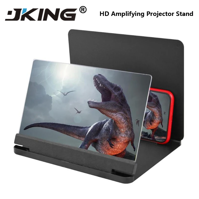 

Mobile Phone 3D Screen Video Magnifier 12 inch Bracket Folding Enlarged Desktop Smartphone Movie HD Amplifying Projector Stand