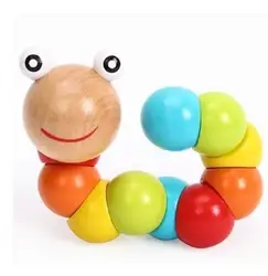 Игрушка червь Жук 0-1-2-3 лет детский браслет из бисера-нанизывающая игрушка для детей развивающая сила