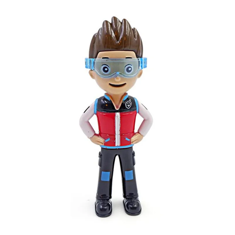 Ryder no box Paw Patrol, набор игрушек, собака Patrulha Canina, аниме, фигурка автомобиля, фигурки, украшения, игрушки для детей, подарки на день рождения 2D32 - Цвет: Ryder no box