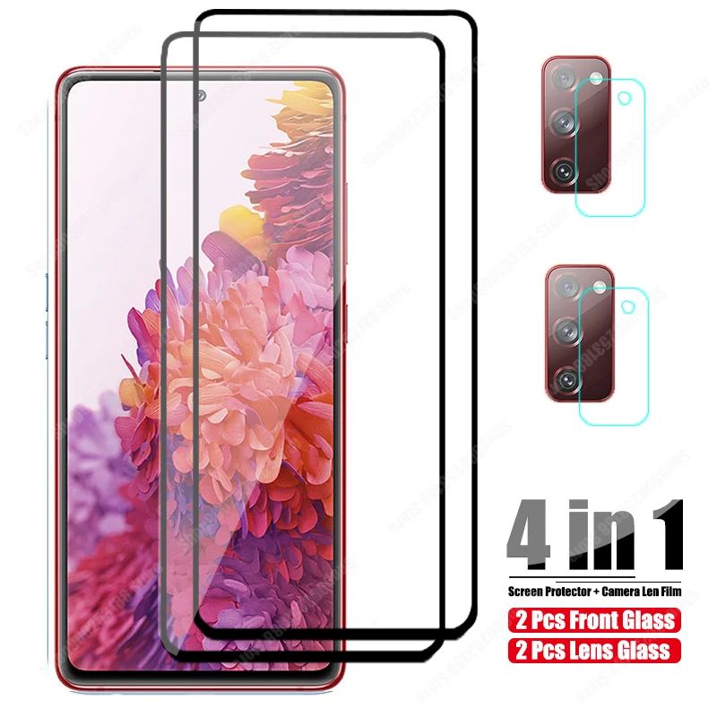 Защитное стекло для экрана и камеры Samsung Galaxy S20 FE S21 Plus A02S A12 A21S A51 A52 A72 | Мобильные