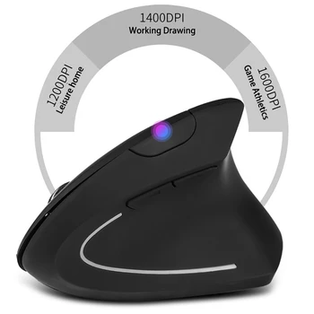 

Wireless Vertical Mouse Creative Wired USB PC Laptop Computer Gaming Mouse Ergonomic Vertical Human Engineering Mouse Durable