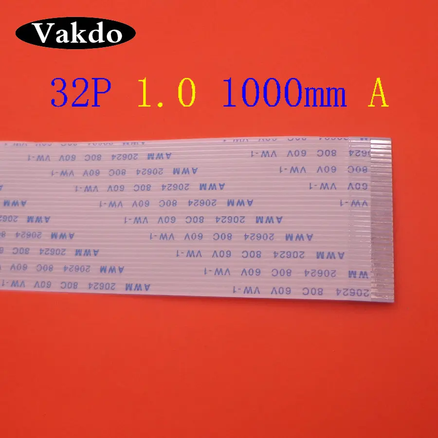 2шт FFC FPC 32pin плоский гибкий кабель 1 0 мм шаг 32 pin вперед тип А длина 100 см ширина 33