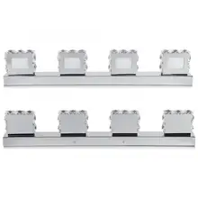 Крышки переключателей Современный теплый белый 4 светодиодный Кристалл зеркало передняя стена свет Декор туалета ванной лампы Micro Sitch крышка