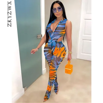 

ZKYZWX Sexy Club Outfits Mesh Sheer 2 Piece Set Women Summer Clothes Tracksuit Bodysuit Him Split Leggings Suit Matching Sets