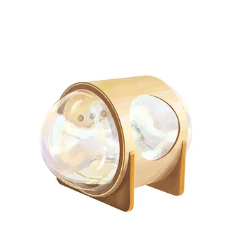 

Wooden UFO Space Capsule Cat Litter Four Seasons Universal Transparent Starry Sky Ins Cat Bed To Send Mat