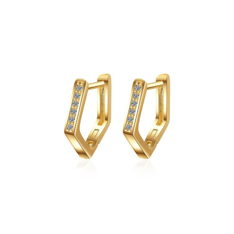 style 4 silver Простые серьги-кольца для женщин, новые модные серебряные кубические серьги-кольца с цирконом, круглые серьги - Окраска металла: style 4 silver