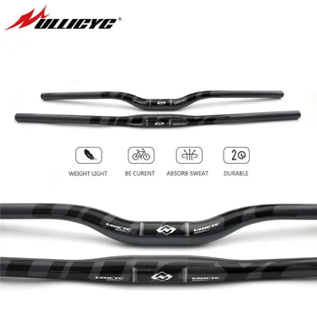 

Ullicyc 3K Weave Full Carbon Fibre Handlebar Mountain/Road Bike Handlebar Flat /Rise MTB Handlebar Bicycle Parts 31.8*580-740mm