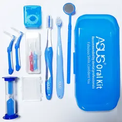 Портативный инструмент для чистки полости рта ортодонтический набор для ухода за полостью рта зубная щетка межзубная щетка