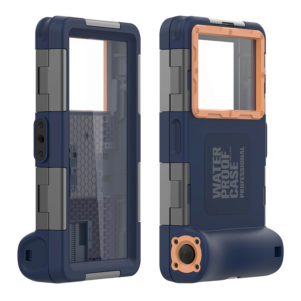 

Professional [15m/50ft] Diving Surfing Swimming Snorkeling Photo Video Waterproof Protective Case Underwater Housing for iPhone