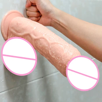 11 Inch Giant Realistic Dildo XXL Monster Penis Rubber Dick Huge Cock Anal Plug Strapon Adult Toy for Couples Erotic Sex Shop 4