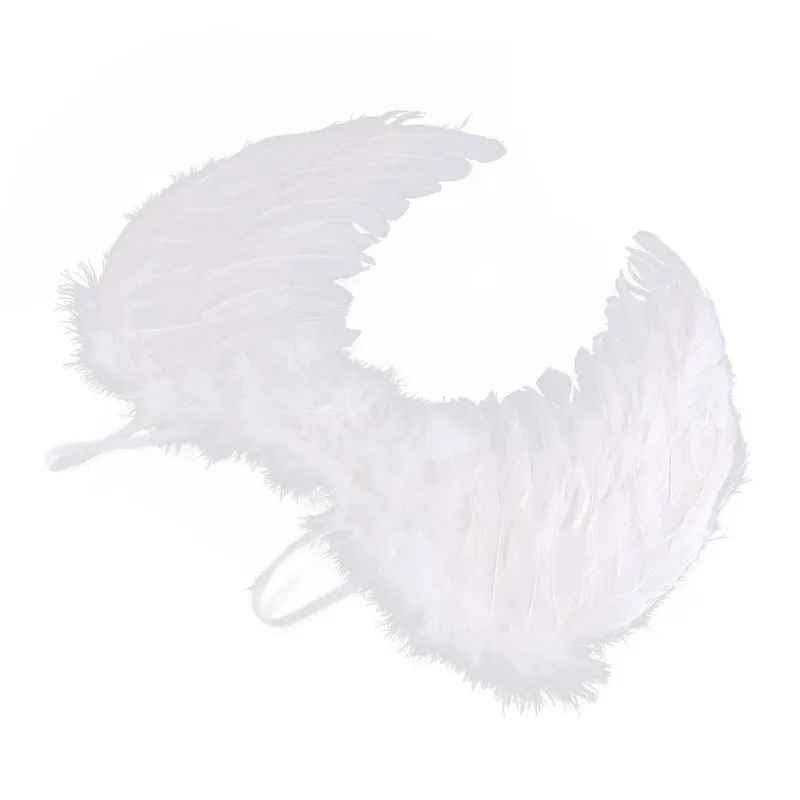 Детский карнавальный костюм с крыльями ангела Феи из настоящего пера для танцевальной вечеринки; нарядное платье для сцены; маскарадный костюм для карнавала и Рождества