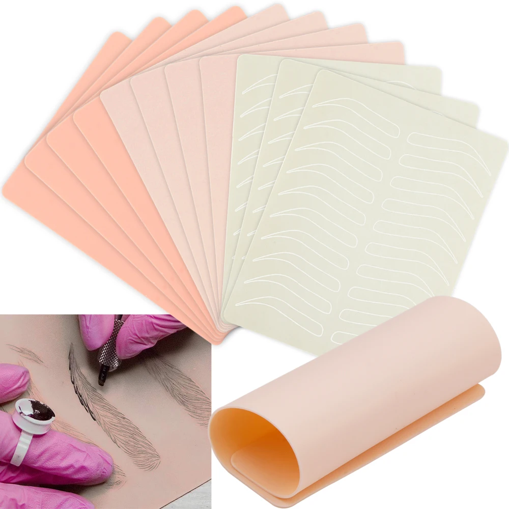 

Микроблейдинг бровей Татуировка Кожа искусственная кожа брови Перманентный макияж товары для тренировки кожи Татуировка аксессуары