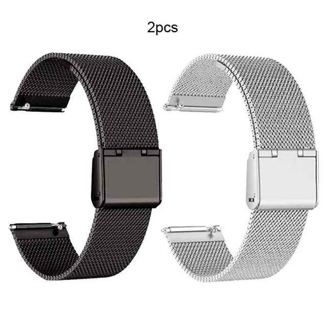 Bracelet Protective Case For Xiaomi Amazfit GTS 2 Mini 3 2e Bip S Lite U Pro Strap Stainless Steel Band Touch Screen Protector Black-Silver