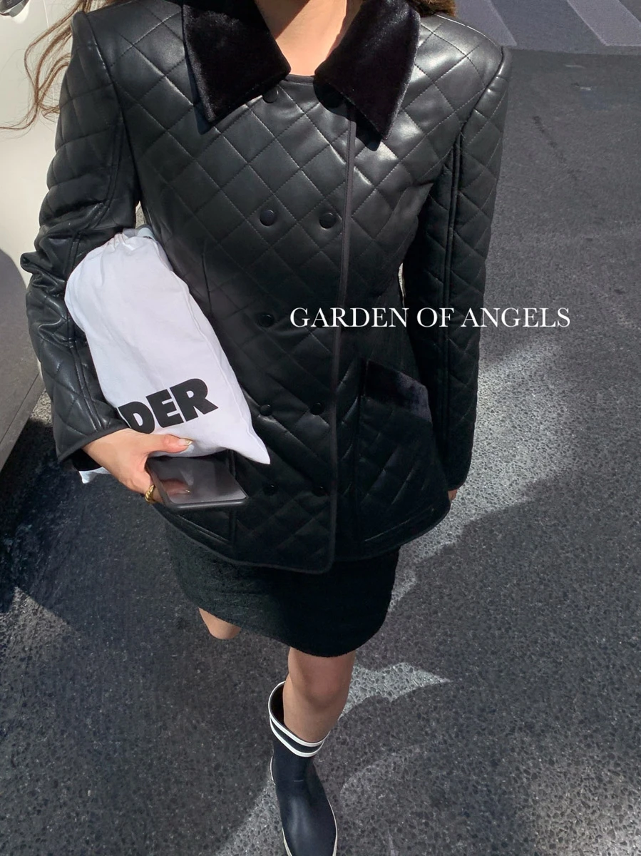 Leather Cotton Coat Jacket Female 
