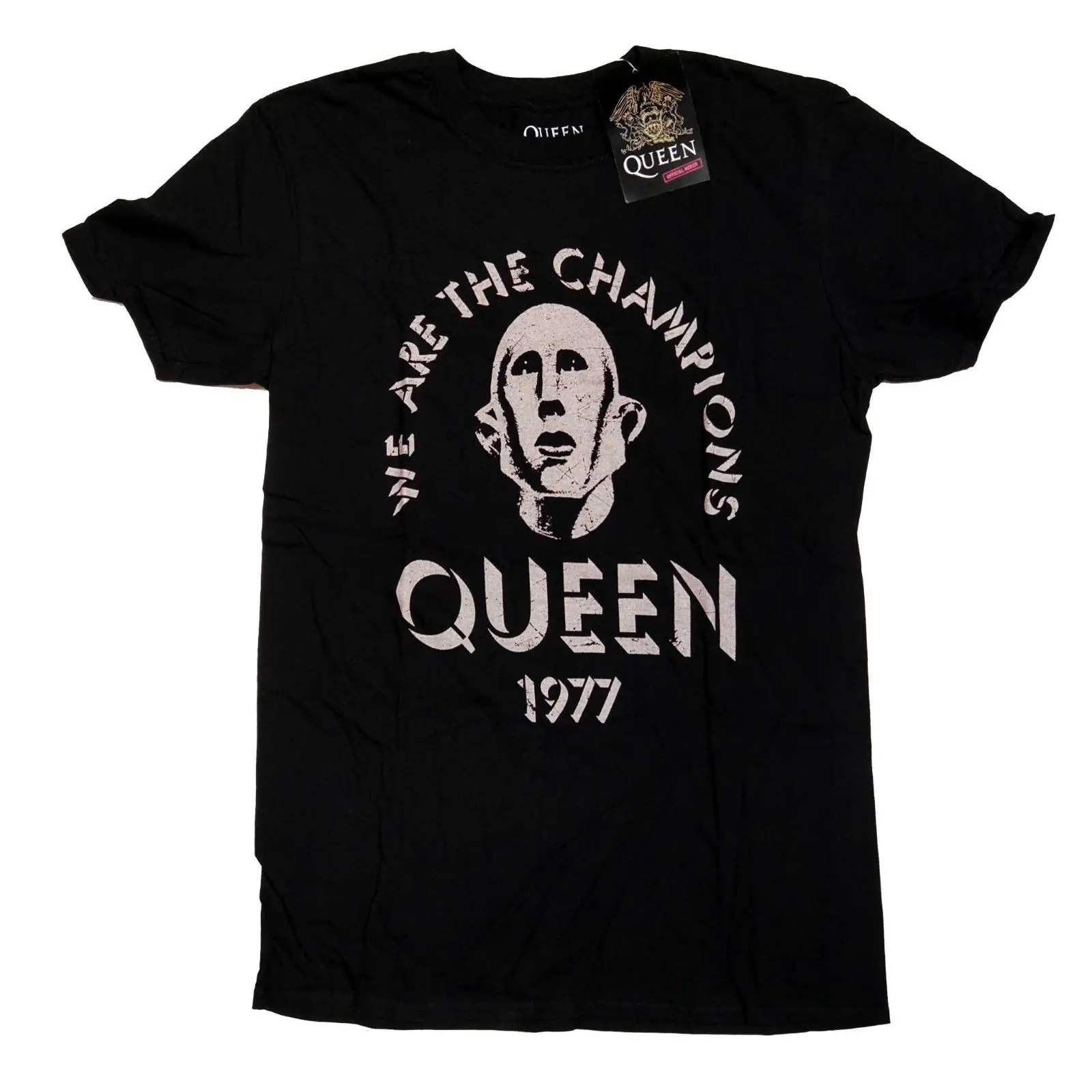 Queen T Shirt - News Of The World Tour Robot Head 100% Official Freddie Mercury Summer Men'S fashion Tee Comfortable t shirt |