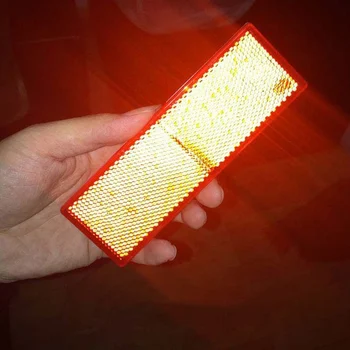 

1Pcs 12*4cm Car Auto Exterior Reflector Decal Sticker Reflective Sticker Car Accessary Decoration Red/White