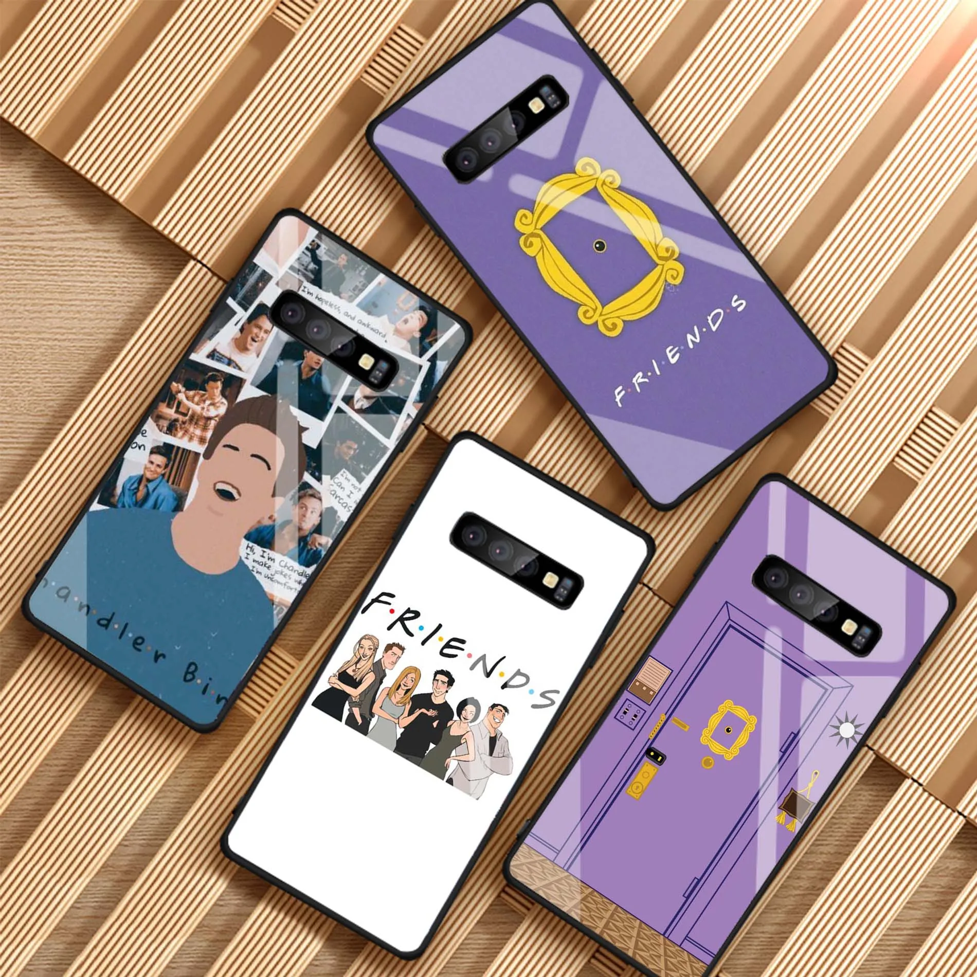 Чехол из закаленного стекла для Samsung Galaxy S8 S9 S10 Note 8 9 A6 A7 J6 J8 Plus | Мобильные телефоны