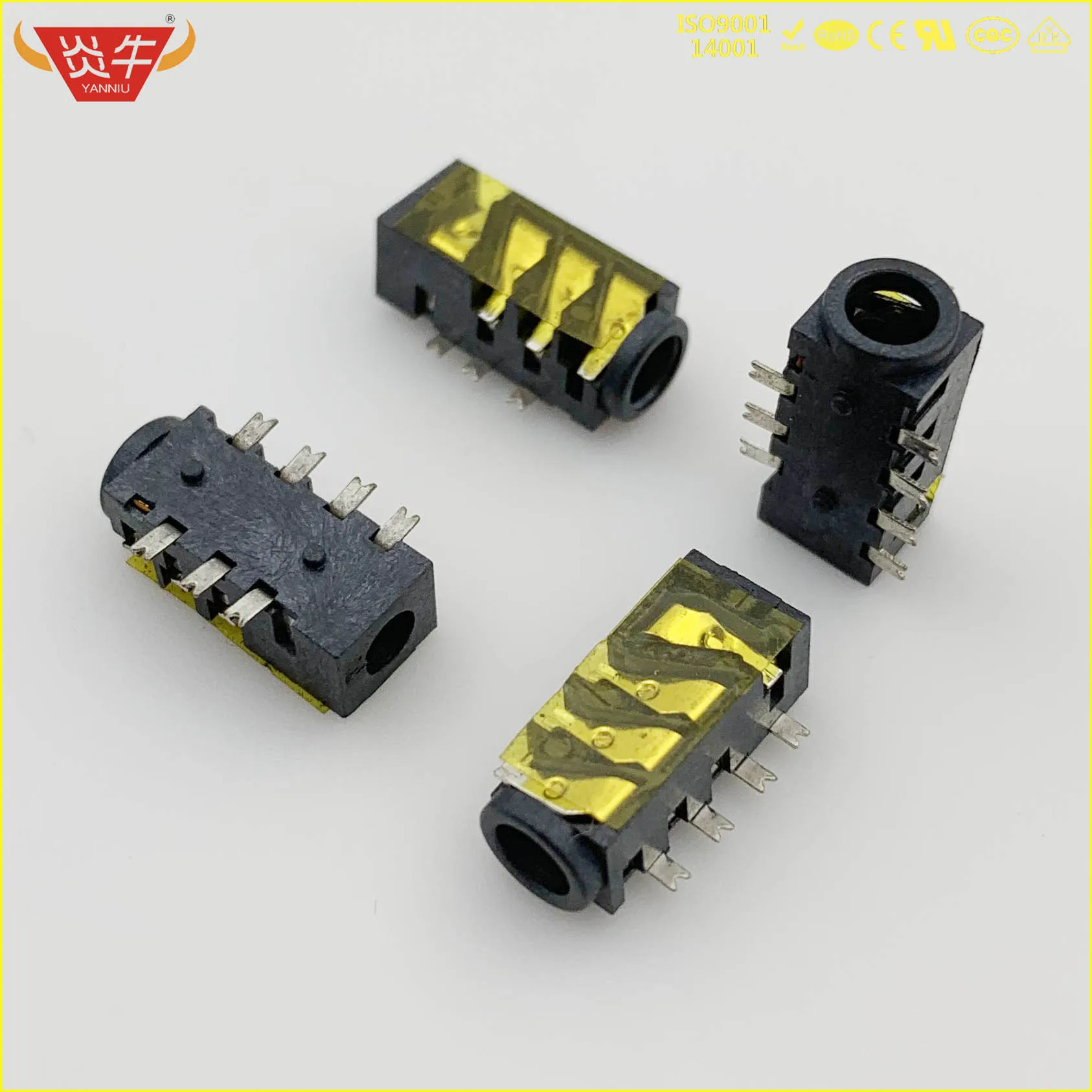 PJ393 3,5 мм 7PIN SMD SMT стерео аудио разъем для наушников Разъем для наушников двухканальный ПК вертикальная установка PJ-393