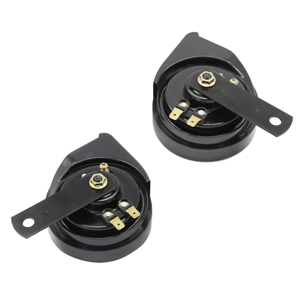 2PCS Motorcycle Car Boat 12V Loud 110DB Dual-tone Snail Electric Air Horns