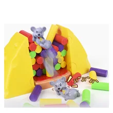 Ice Breaker Wall Demolish Game Mouse Cheese Stacking Puzzle Party Toy Kids Children Board Table Games Family Fun