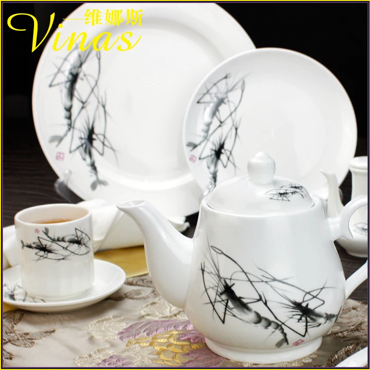 Tableware Phnom Penh Geometry Tableware Ceramic Dinner Plate Dish Porcelain Dessert Plate Dinnerware Cake Plate Temperament