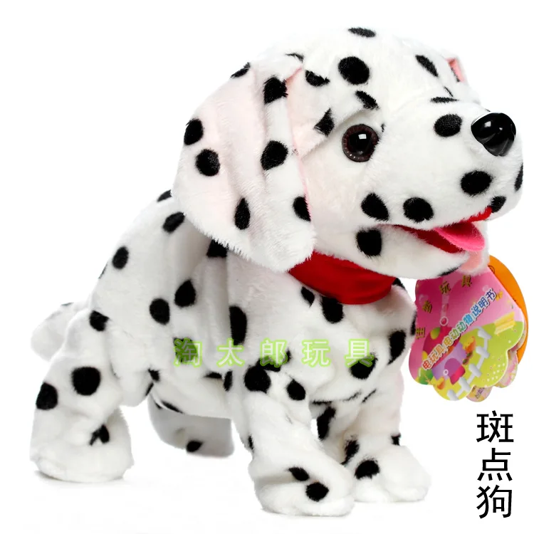 8 действий электронный плюшевый собака голосовое управление говорящий танцующий Щенок Домашние животные подарок игрушки для мальчиков девочек Хаски Тедди - Цвет: Dalmatian