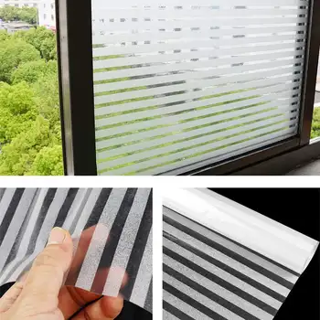 

45x200cm PVC Frosted Protection Window Glass Film Sticker Home Bedroom Bathroom Office Sun Protect Window Privacy Film Sticker