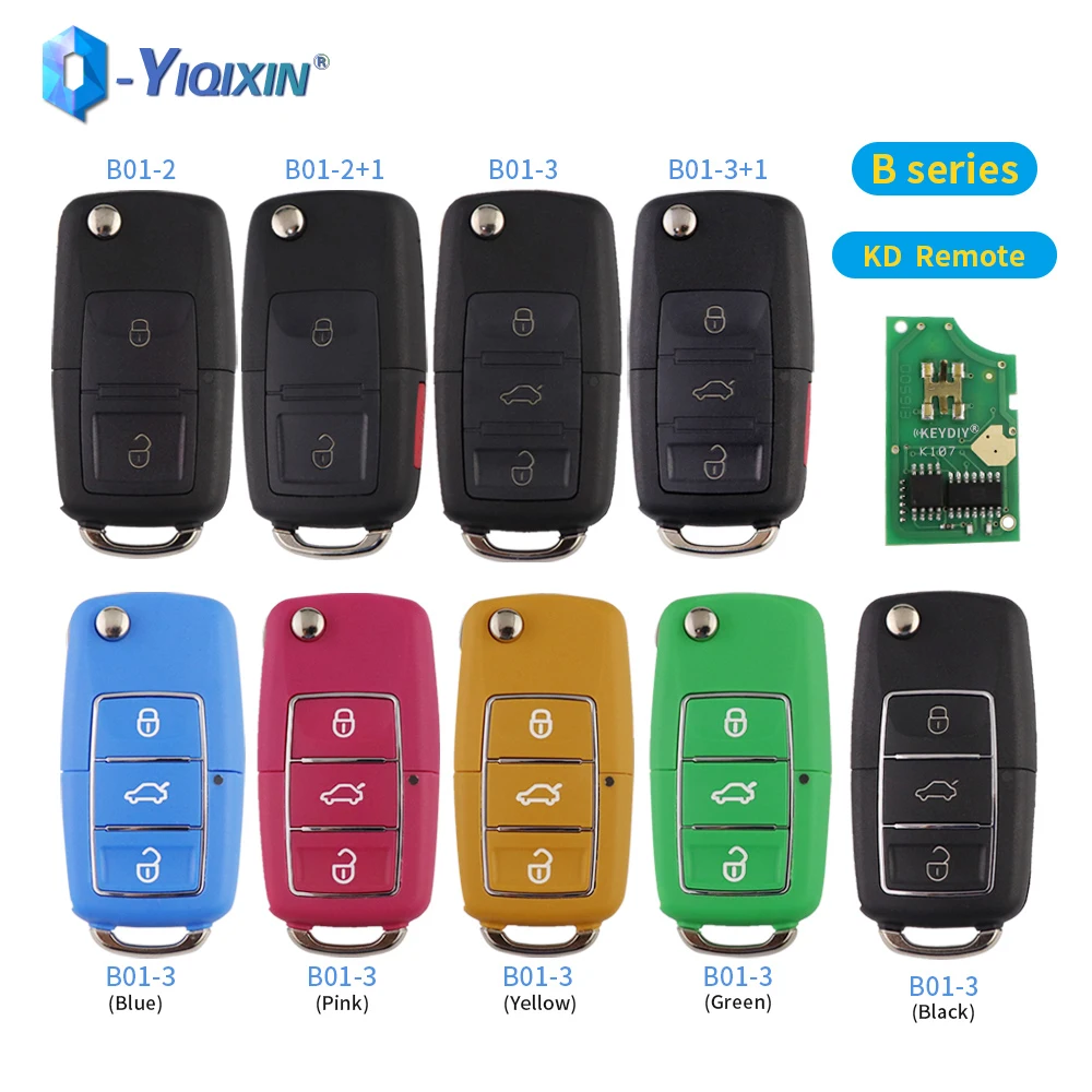 Yiqixin 5 X Keydiy Kd Telecomando Di Lusso Multicolore Per Kd300 Kd900 Kd-X2 Mini Programmatore Chiave Universale Serie B Controllo Intelligente Per V
