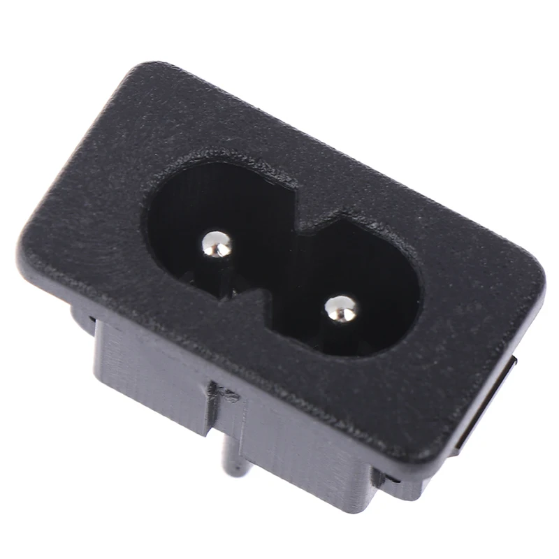 5 шт. AC250V 2.5A 2Pin IEC 320 C8 Резьбовая оправа гнездо входа гнездо|Электрические розетки| |