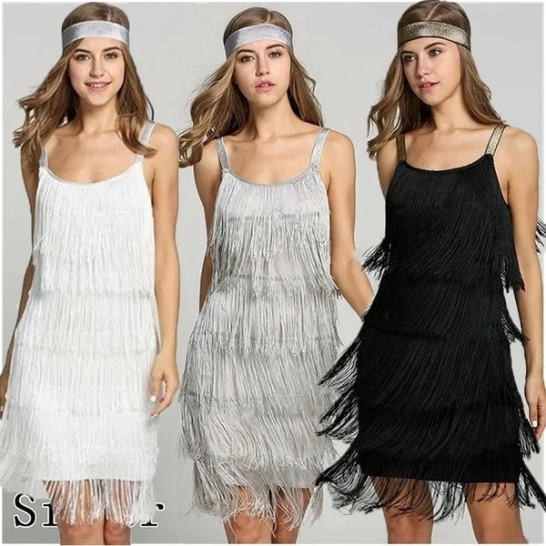Sexy Dress Women Summer Vestidos Fringe Spaghetti Strap Women Party Dresses Sleeveless Beach Dress for Ladies Black Clubwear (2)