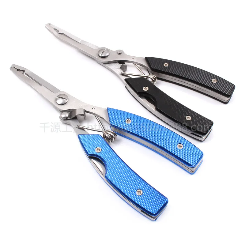 

High Quality Multi-functional Forceps Aluminium Alloy Fishing Pliers Angling Fish Wire Scissors qu gou Back Fishhook Tool